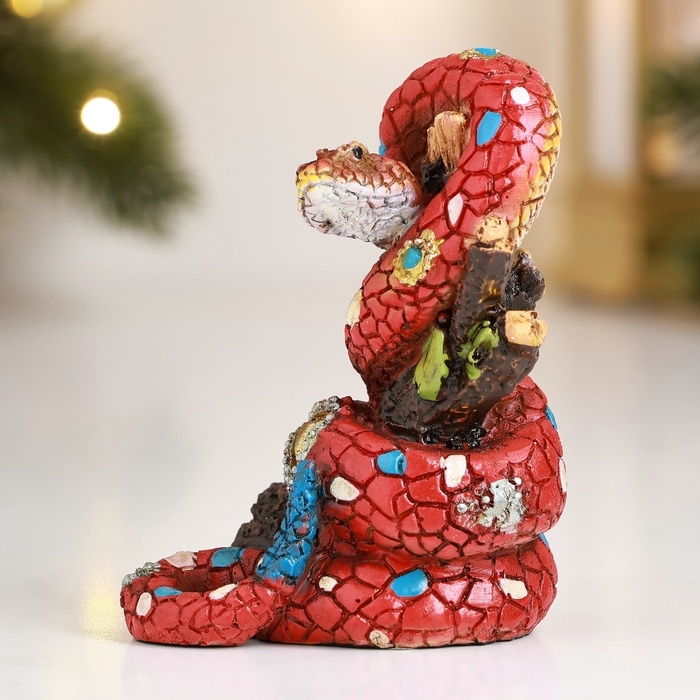 Фигура Фигура "Змея-мозаика" 5х5х9см, цветная