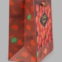 Пакет подарочный &laquo;С Новым годом&raquo;, мандарины, 22&times;22&times;11 см