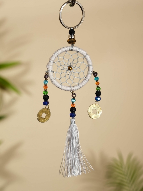 Брелок Брелок "Ловец снов" 4х15 см. бежевый