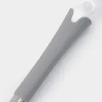 Ёршик для унитаза Доляна, силиконовый, 10&times;5&times;58 см, серый