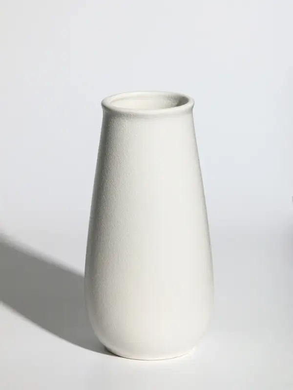 Ваза керамика настольная Ваза керамика настольная "Шерон" классика, 19,5х9,5х7 см, белый