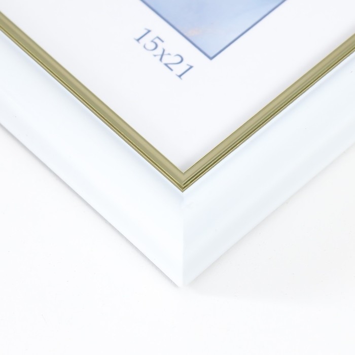 Фоторамка пластик Фоторамка пластик "Гамма" 15х21 см, белый