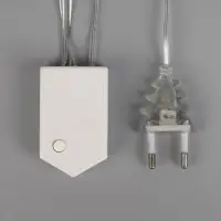 Гирлянда &laquo;Бахрома-арка&raquo; 1&times;1 м, IP20, прозрачная нить, 126 LED, свечение тёплое белое, 8 режимов, 220 В