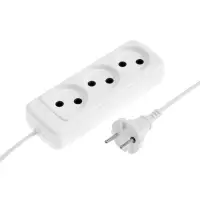 Удлинитель СТАРТ УХ6-103, 3 розетки, 1,5 м, 6 А, ШВВП, с заземлением, белый