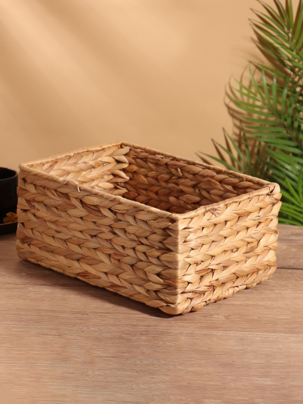 Корзина плетеная 31x21x14 см, водный гиацинт