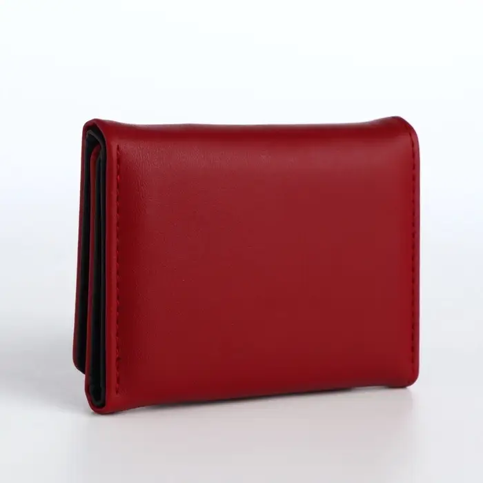 Кошелёк на кнопке, красный