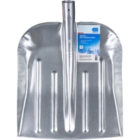 Лопата для уборки снега СИБРТЕХ стальная 33х36,5 см без черенка (61536)