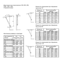 Газовый лифт ТУНДРА GL050BL, 50N, цвет черный, 2 шт TMP