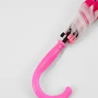 Зонт - трость детский &laquo;Единорог с радугой&raquo;, полуавтоматический, 8 спиц, R=40/47 см, d=80 см, розовый