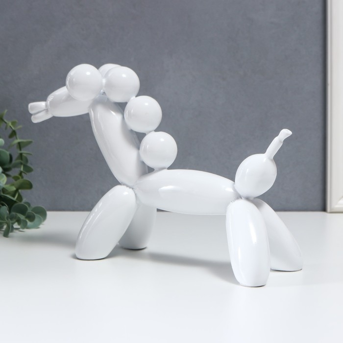 Сувенир полистоун Сувенир полистоун "Воздушный шарик - лошадка" белый 18х8х28 см