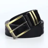 Ремень женский с винтом, 110&times;2.5 см, пряжка металл, золотистая, чёрный