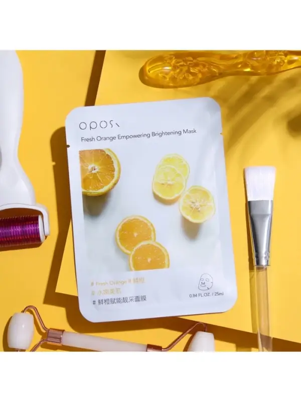 Маска тканевая для лица с экстрактом апельсина, тонизирование и смягчение кожи