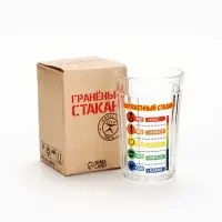 Стакан граненый &laquo;Заряженный Стакан&raquo;, 250 мл