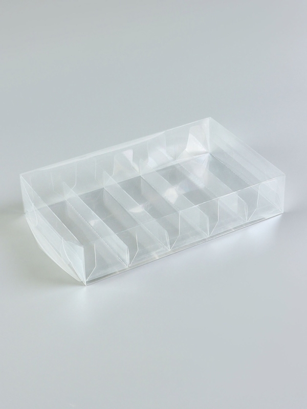 Коробка под 5 эклеров из PVC, 25 х 15 х 5 см Коробка под 5 эклеров из PVC, 25 х 15 х 5 см