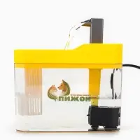 Фонтан для кошек и собак 1,5 л, 16,5 х 11,5 х 12 см, евророзетка, жёлтый Фонтан для кошек и собак 1,5 л, 16,5 х 11,5 х 12 см, евророзетка, жёлтый