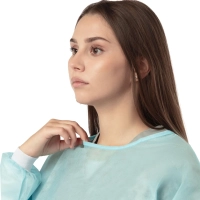 Халат хирург.стер,ЕВРО,рук.манжет,дл.140 см,пл.42,р.48-54,голуб,1шт, 5360/1