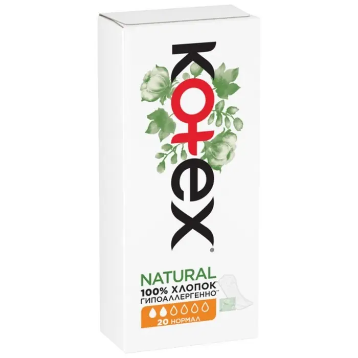 Прокладки &laquo;Kotex&raquo; Natural ежедневные, 20 шт.