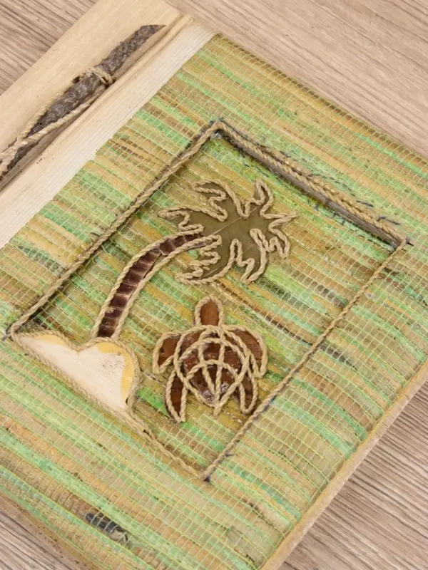 Фотоальбом "Остров с черепашкой" 10 листов, 19х19х2 см, цв. бирюзовый