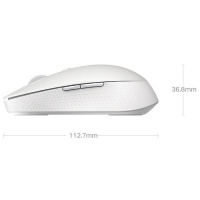 Мышь Xiaomi Mi Dual Mode Wireless Mouse Silent Edition, беспроводная, 1300 dpi, usb, белая