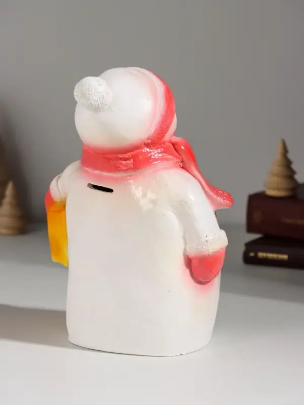 Фигура Фигура "Снеговик с подарком" 19 см, красный