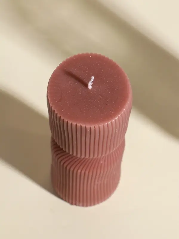 Свеча интерьерная Свеча интерьерная "Греция" капучино 6х6х18 см