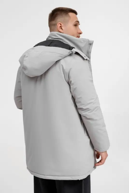 Куртка-парка унисекс Sfera, светло-серая, размер S