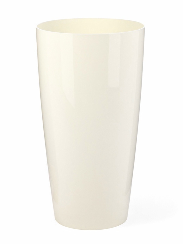 Кашпо "Рондо" 35л (со вставкой 15л), белый