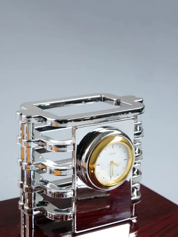 Набор настольный, органайзер 7 в 1, часы, лок для бумаги, визитница, глобус, подставка для печати, карандашница, 40&times;20&times;17, МИКС