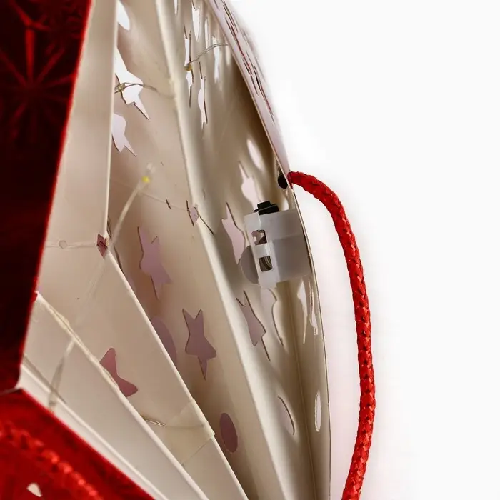 Звезда интерьерная с гирляндой модель G-15 Звезда интерьерная с гирляндой модель G-15 "Бой курантов", 45 х 45 см