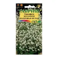 Семена цветов Гипсофила "Махровая белая", ц/п,  0,05 г