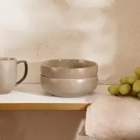 Салатники SL Home &laquo;Мольвено&raquo;, 720 мл, d=16.5 см, фарфор, набор 2 шт., зелёные