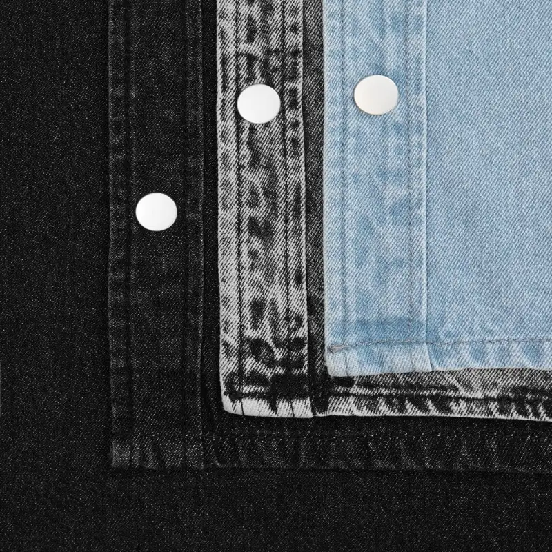 Куртка джинсовая O3, черная, размер M/L