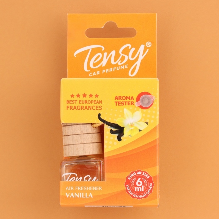 Ароматизатор в машину Tensy, ваниль, бутылочка, 6 мл, ТВ-10 Ароматизатор в машину Tensy, ваниль, бутылочка, 6 мл, ТВ-10