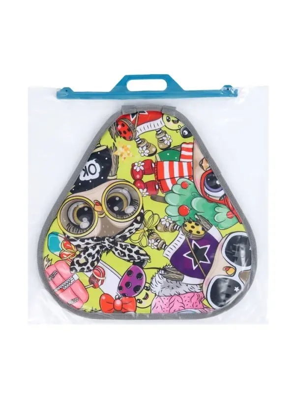 Ледянка мягкая треугольная Sova, лимонный, рисунок МИКС Ледянка мягкая треугольная Sova, лимонный, рисунок МИКС