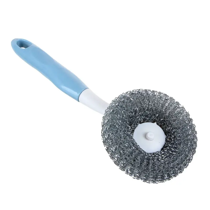 Губка для мытья посуды с ручкой тм VETTA, 25,5x9,5x6,5см, металл, пластик, 2 цвета