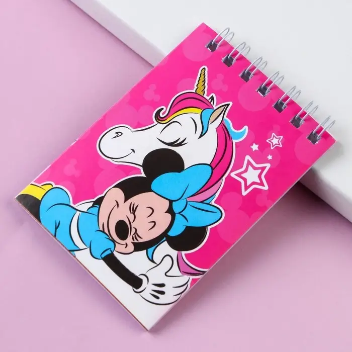 Блокнот А7 32 л, на гребне, Минни и Единорог, Минни Маус Блокнот А7 32 л, на гребне, Минни и Единорог, Минни Маус