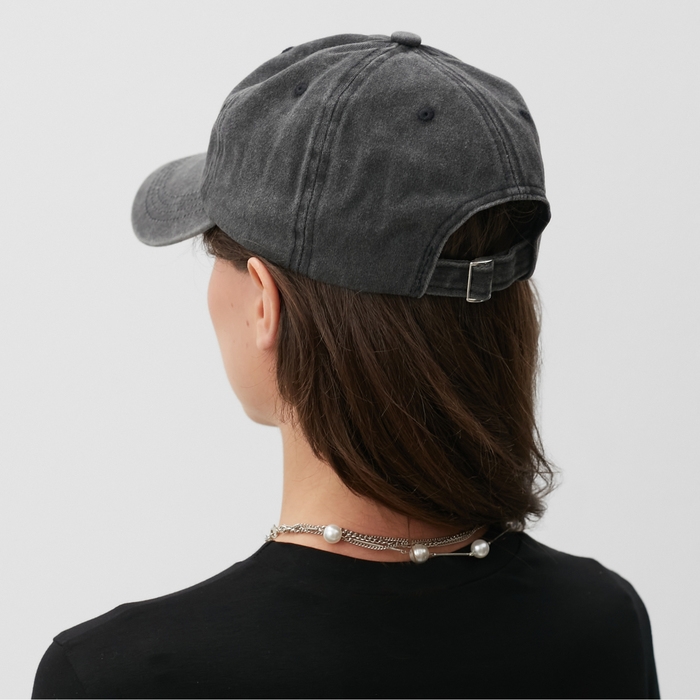 Кепка женская "Сердце" MINAKU, цв. чёрный, р-р 58