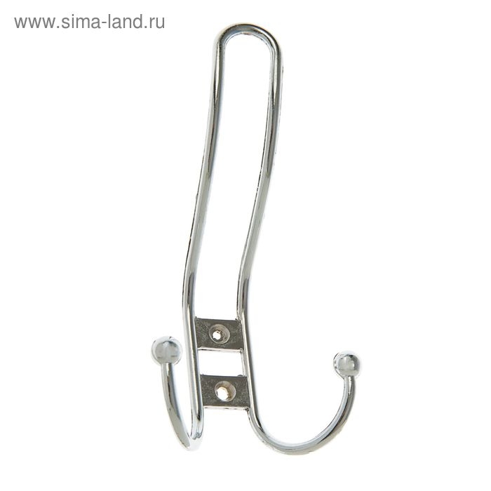 Крючок мебельный ТУНДРА TKT002, трехрожковый, хром Крючок мебельный ТУНДРА TKT002, трехрожковый, хром