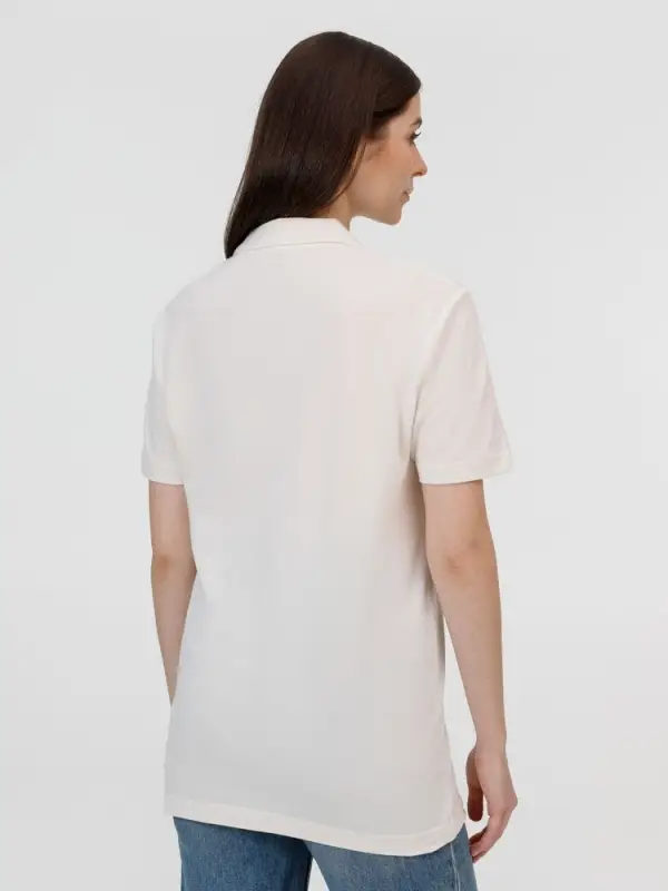 Рубашка поло унисекс Pulse, молочно-белая, размер S