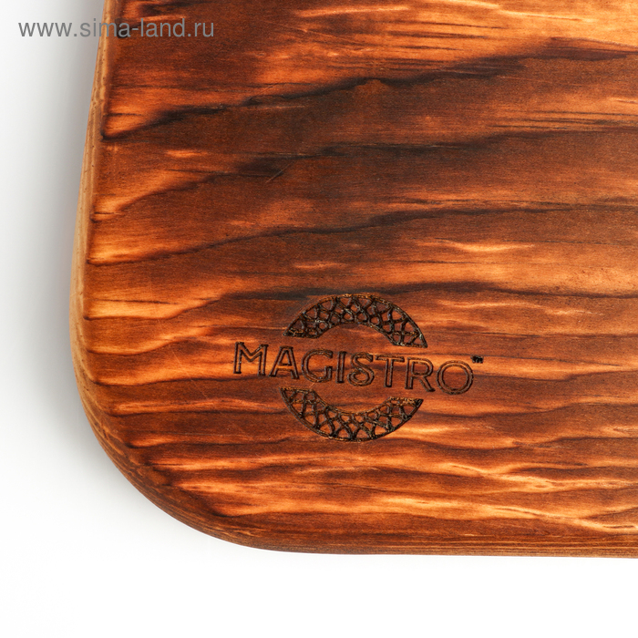 Доска для подачи из натурального кедра Mаgistrо, 30×20×2 см, цельный массив Доска для подачи из натурального кедра Mаgistrо, 30×20×2 см, цельный массив