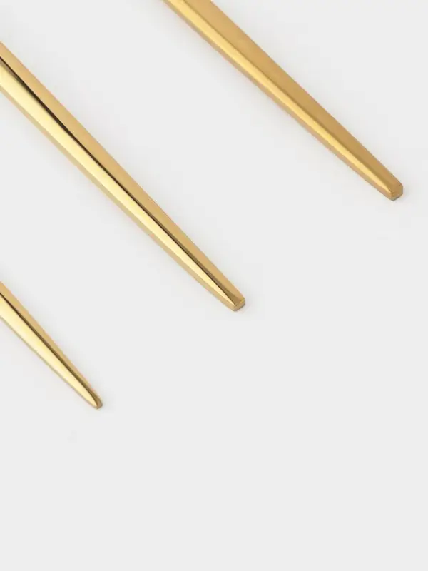 Набор столовых приборов 18 шт Набор столовых приборов 18 шт "Блинк", цвет золото