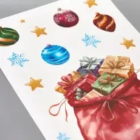 Виниловые наклейки &laquo;Новогодняя история&raquo;, 35 &times; 50 см, 4 листа