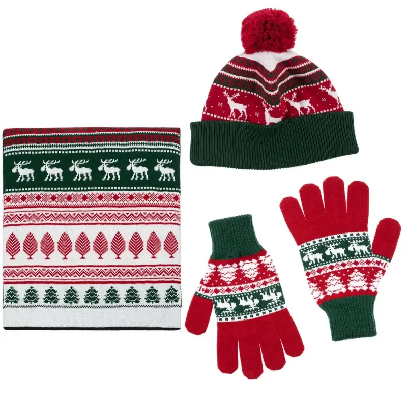 Шарф Mirakler, красный с зеленым Шарф Mirakler, красный с зеленым