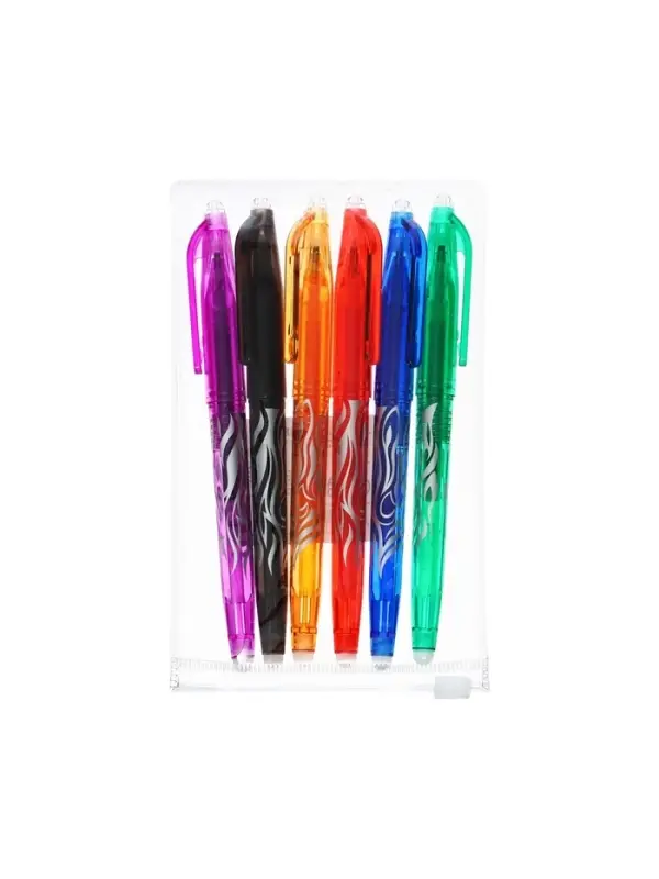 Набор стираемых ручек Calligrata, гелевые, 6 цветов, узел 0.7 мм