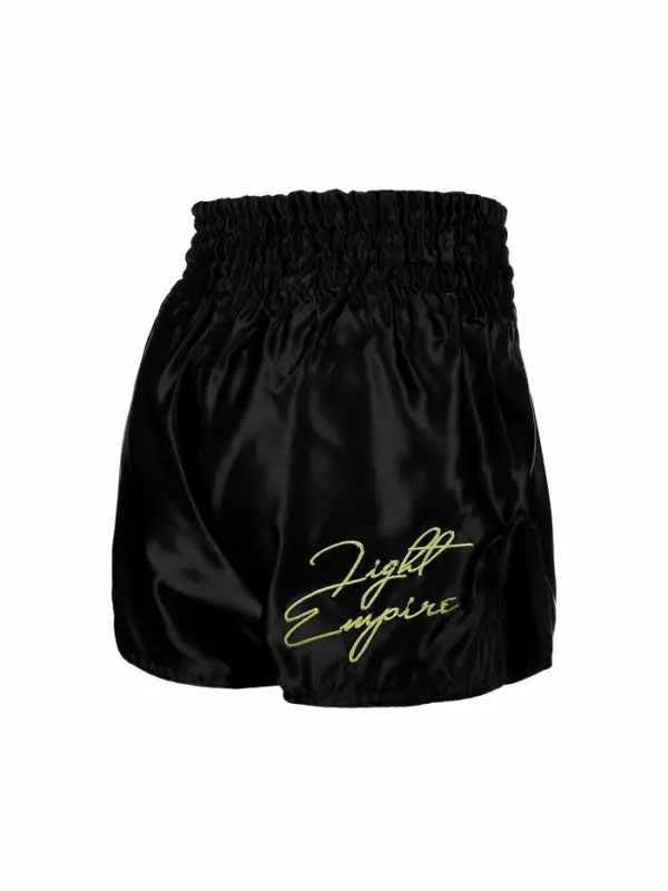 Шорты для тайского бокса FIGHT EMPIRE, р. XS, чёрные