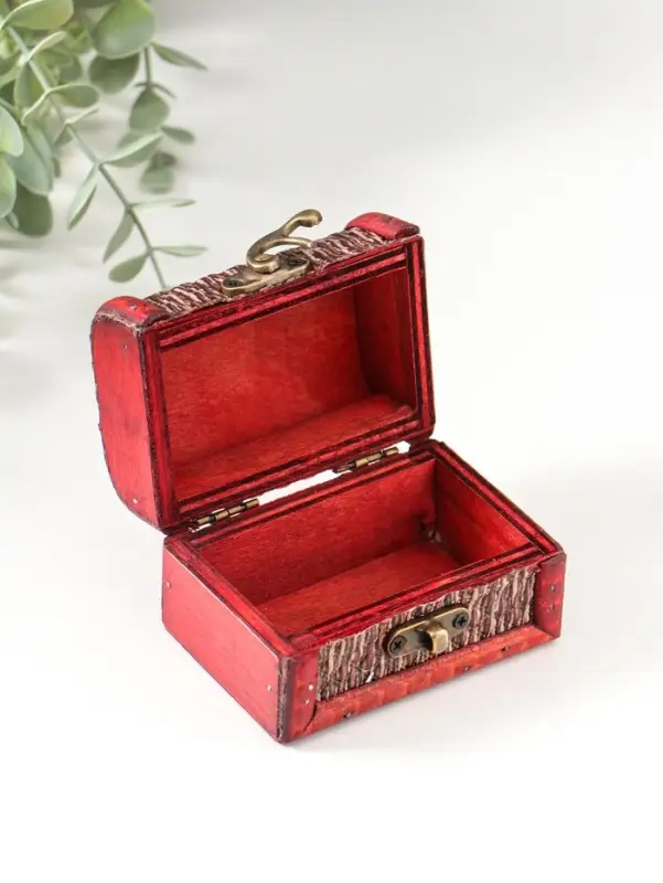 Шкатулка для украшений &laquo;Сундучок. Плетёнка&raquo;, дерево, 6.3&times;8.8&times;6.5 см