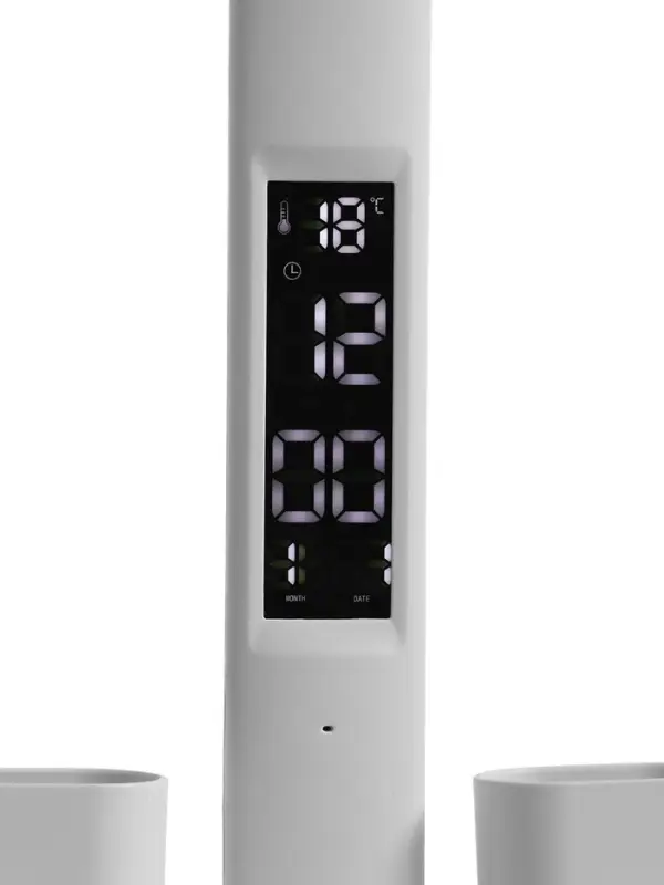 Часы - лампа электронные: календарь, термометр, LED, 3 режима, USB, 32&times;12&times;17 см