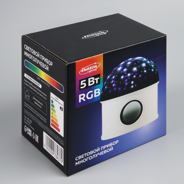 Световой прибор «Звёздное небо» 12 см, динамик, съёмная полусфера, свечение RGB, 220 В Световой прибор «Звёздное небо» 12 см, динамик, съёмная полусфера, свечение RGB, 220 В