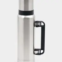 Термос Мастер К &laquo;Движение&raquo;, 1.2 л, с кружкой, сохраняет тепло 18 ч, 36&times;11 см, нержавеющая сталь, серебристый