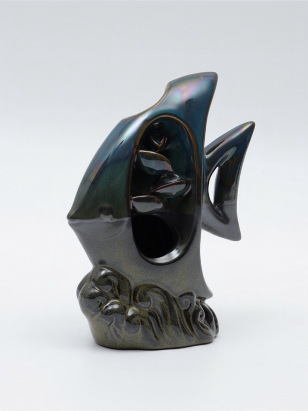 Подставка для благовоний TAKE IT EASY «Рыбка», набор благовоний конусы, стелющийся дым, 6.7×5.1×4.3см